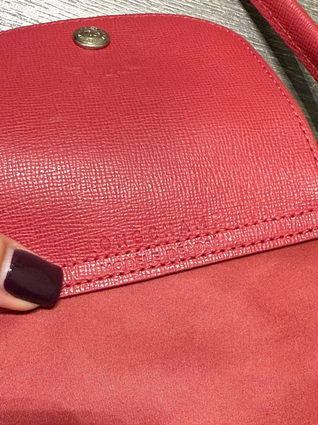 Longchamp Paris Le Pliage Tote Bag - dark pink image indicator(10)