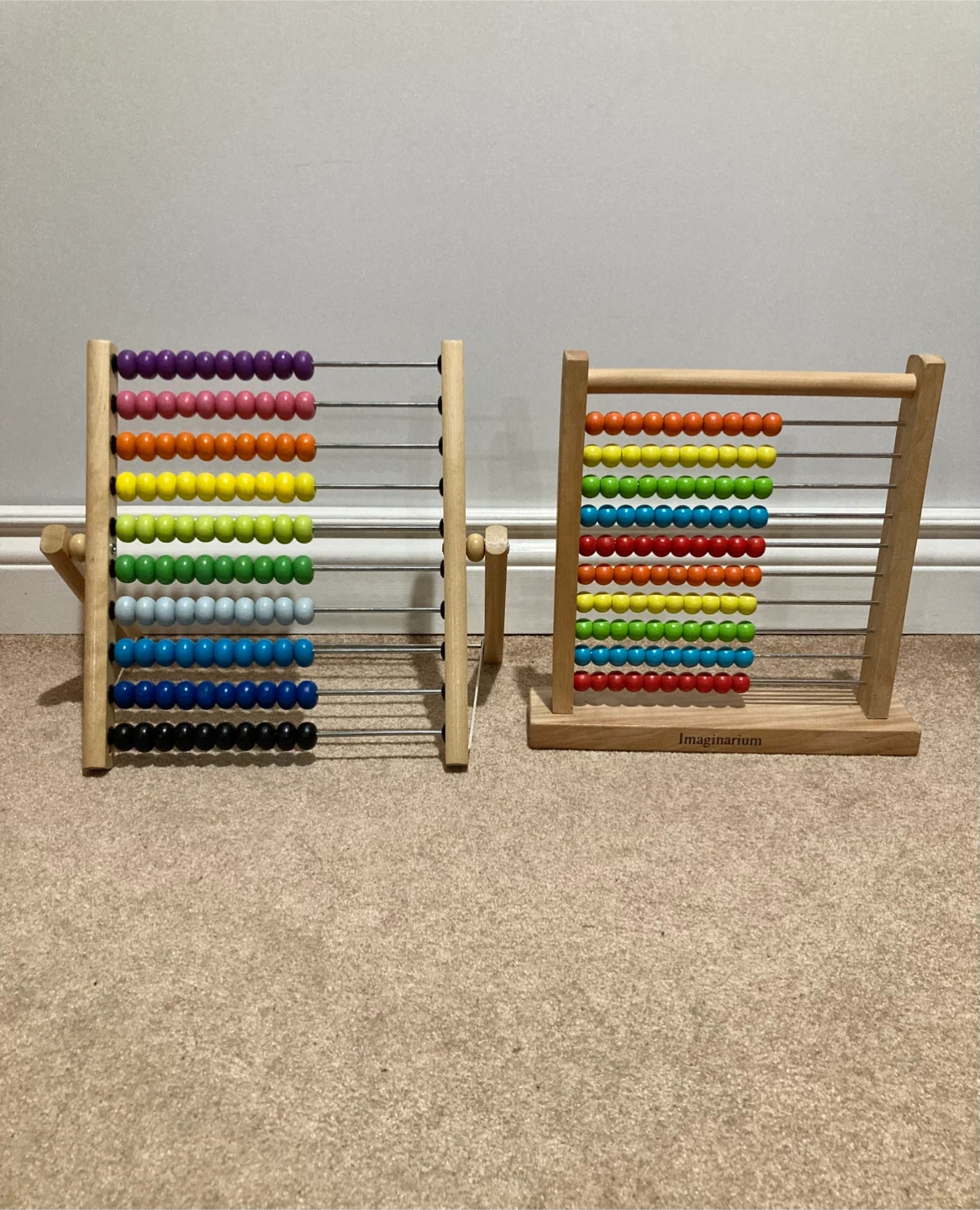 Colourful wooden abacus toys