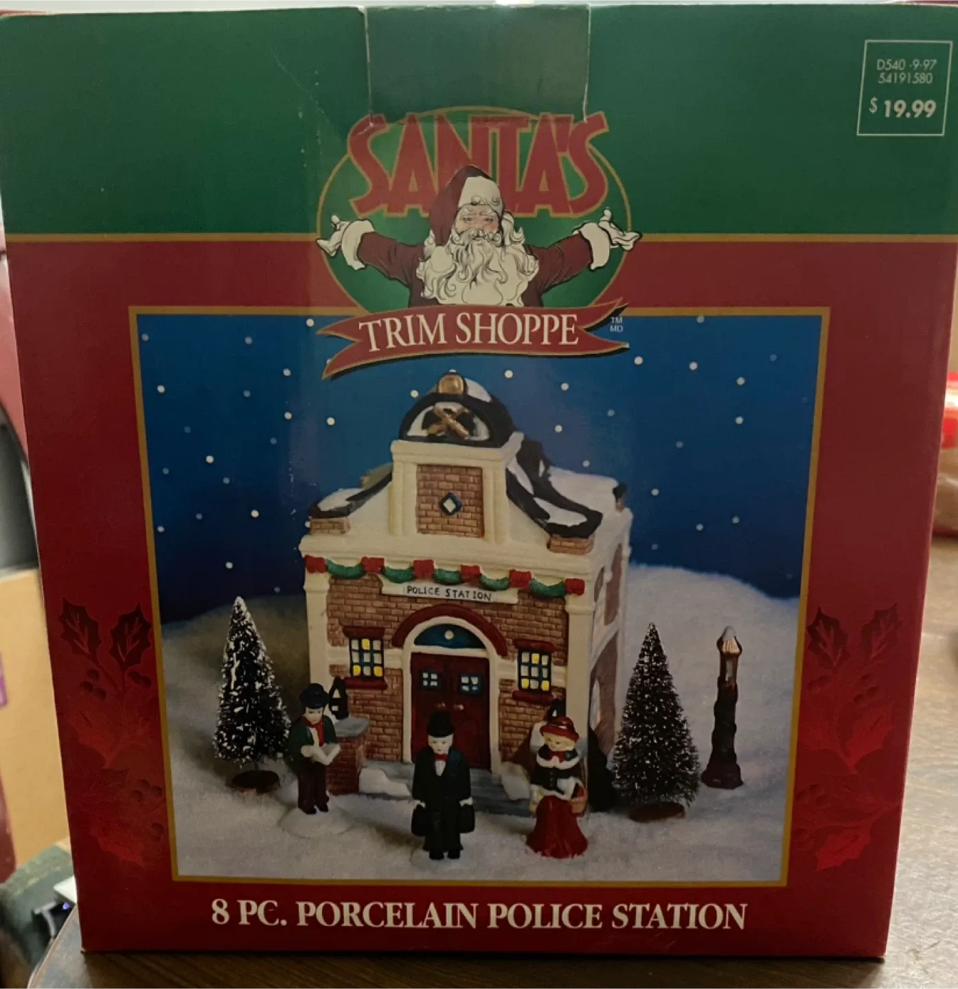 Santa's Trim Shoppe Porcelain Police Station thumbnail