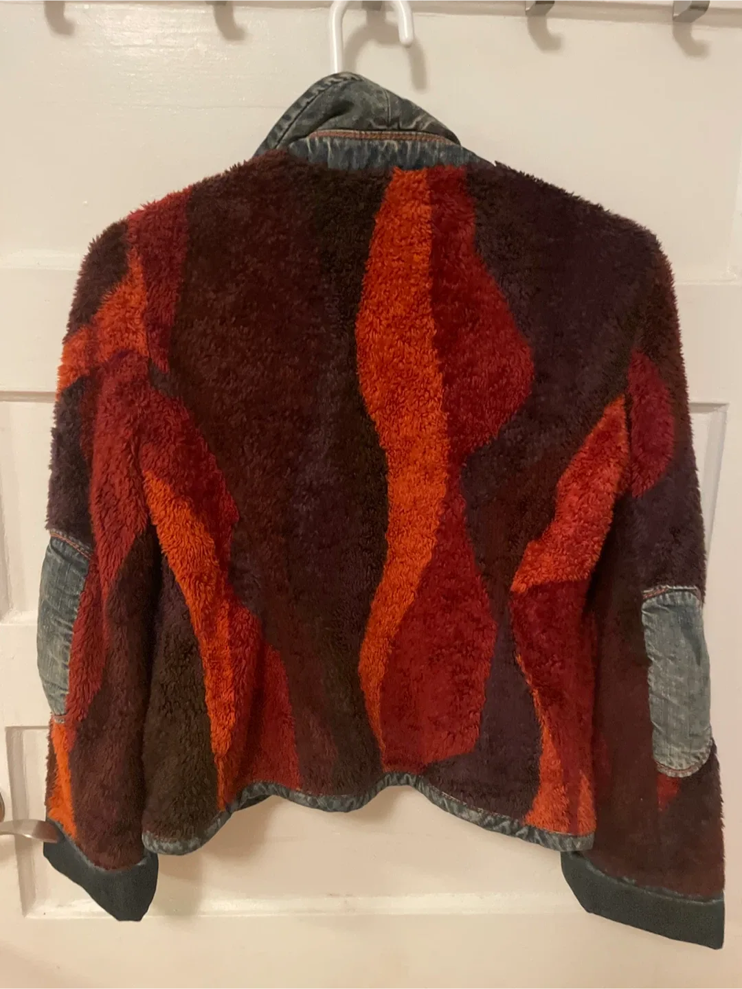 Miss Sixty Denim & Faux Fur Jacket - Size Medium image indicator(3)