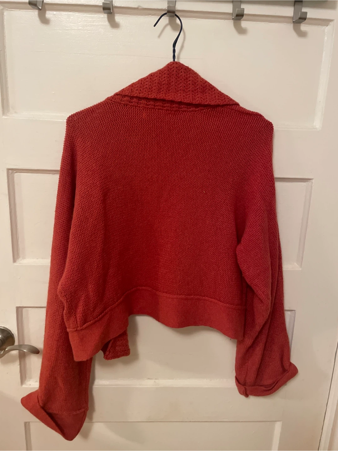 Kenar Red Angora Blend Cardigan - Size L - photo 3