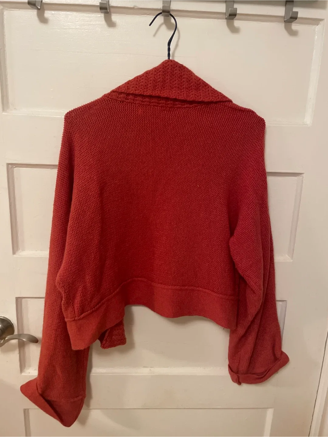 Kenar Red Angora Blend Cardigan - Size L image indicator(3)