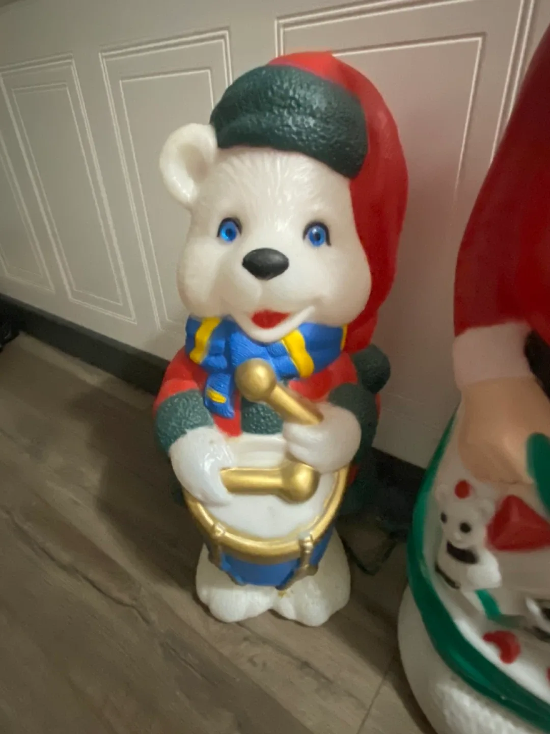 3 Vintage Christmas Blow Mold Decorations image indicator(5)