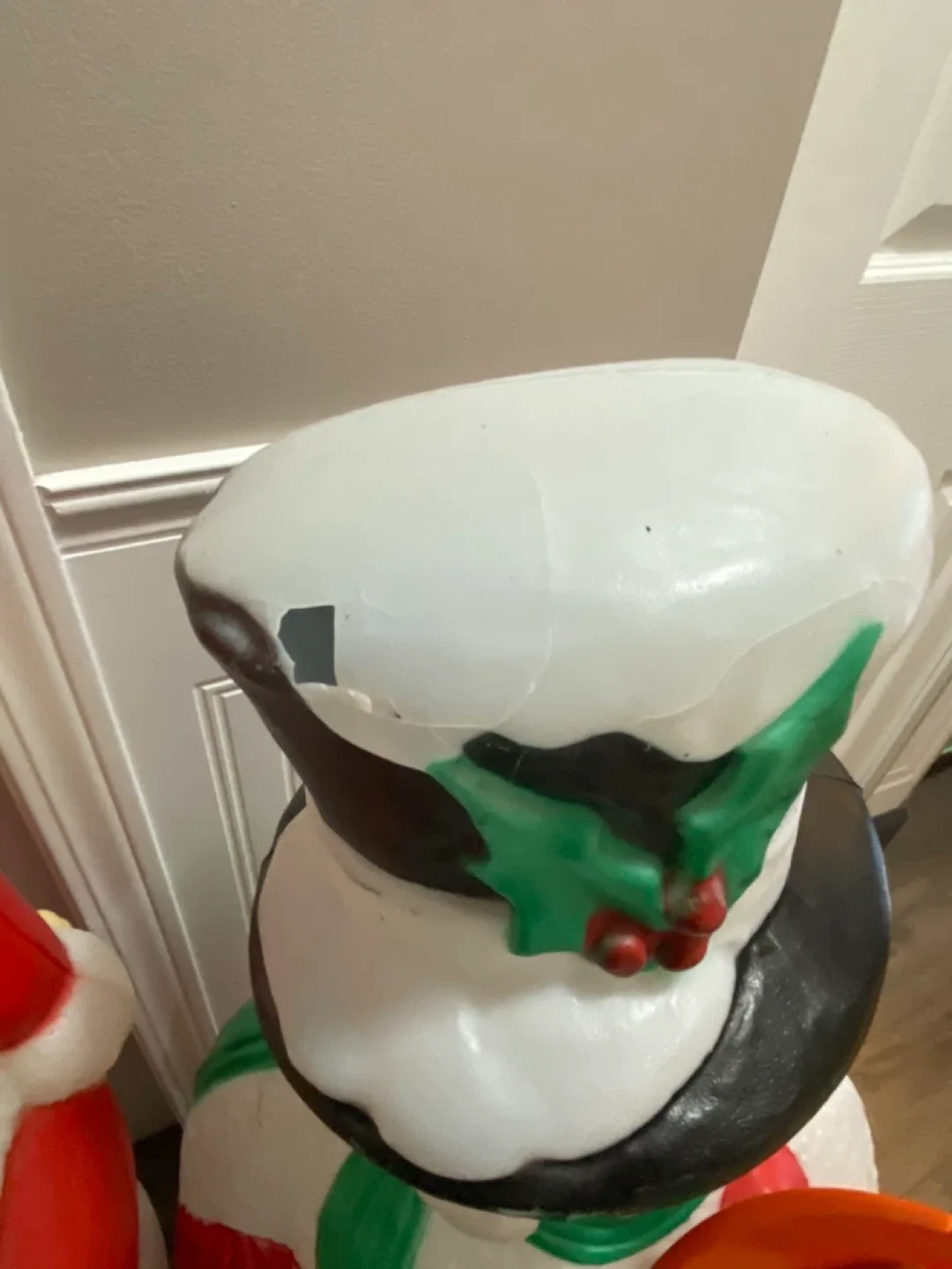 3 Vintage Christmas Blow Mold Decorations image indicator(4)