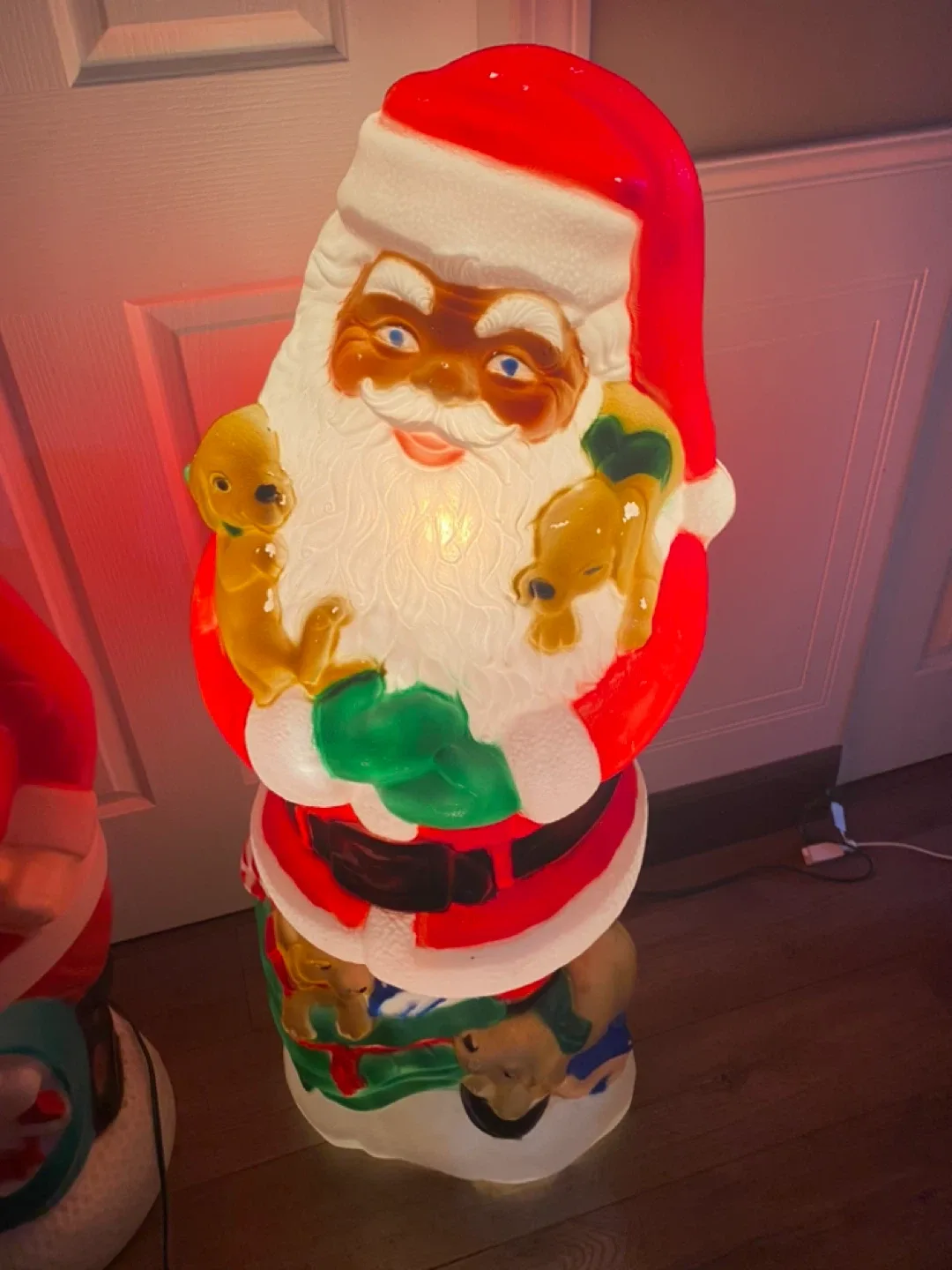 3 Vintage Christmas Blow Mold Decorations image indicator(8)