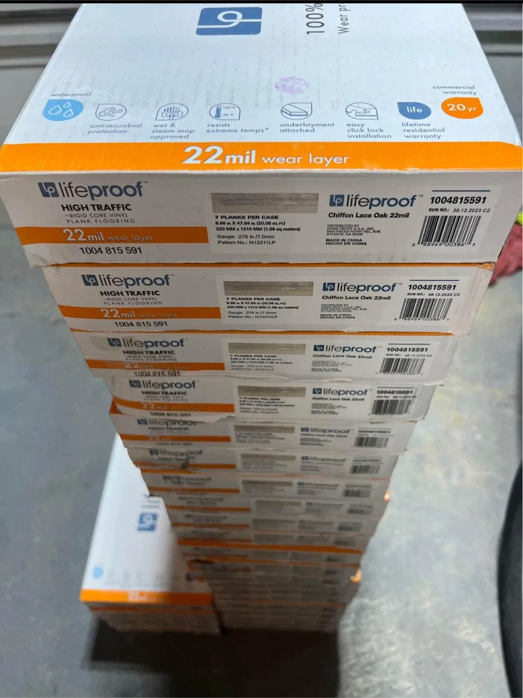 High Traffic Chiffon Lace Oak Vinyl Plank Flooring image indicator(6)