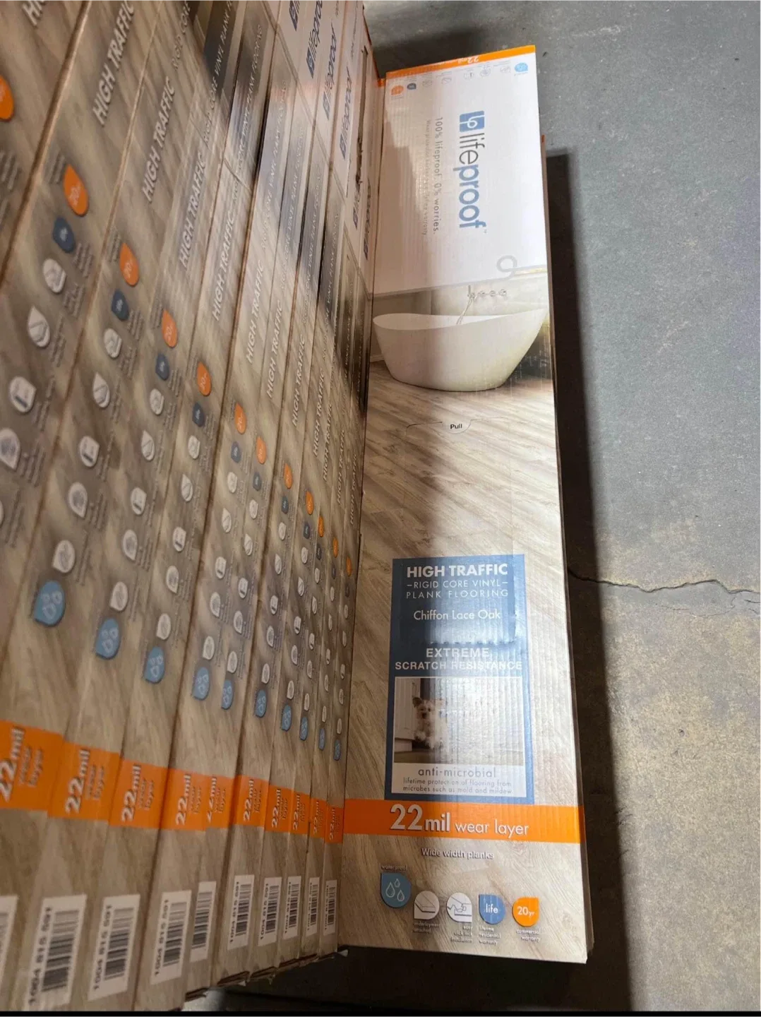 High Traffic Chiffon Lace Oak Vinyl Plank Flooring image indicator(7)