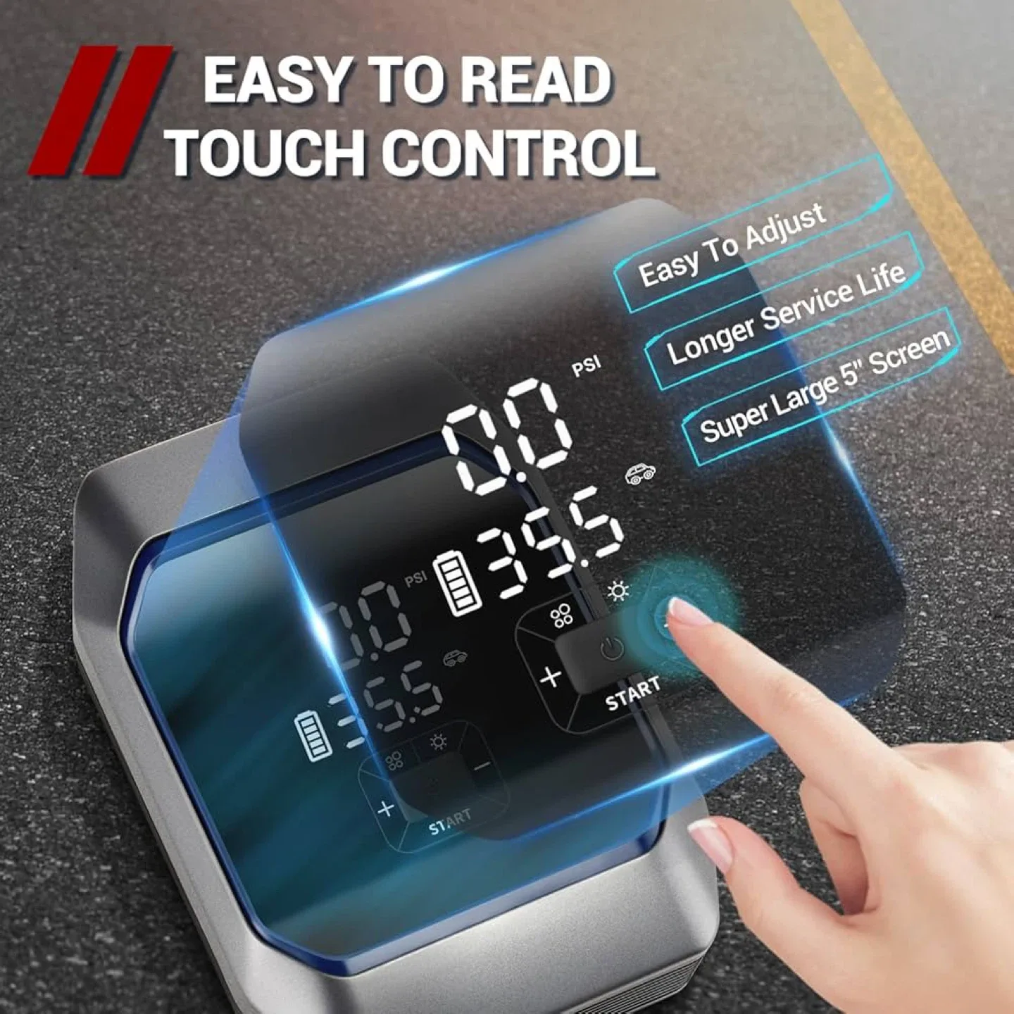 Portable Car Jump Starter & Air Compressor image indicator(3)