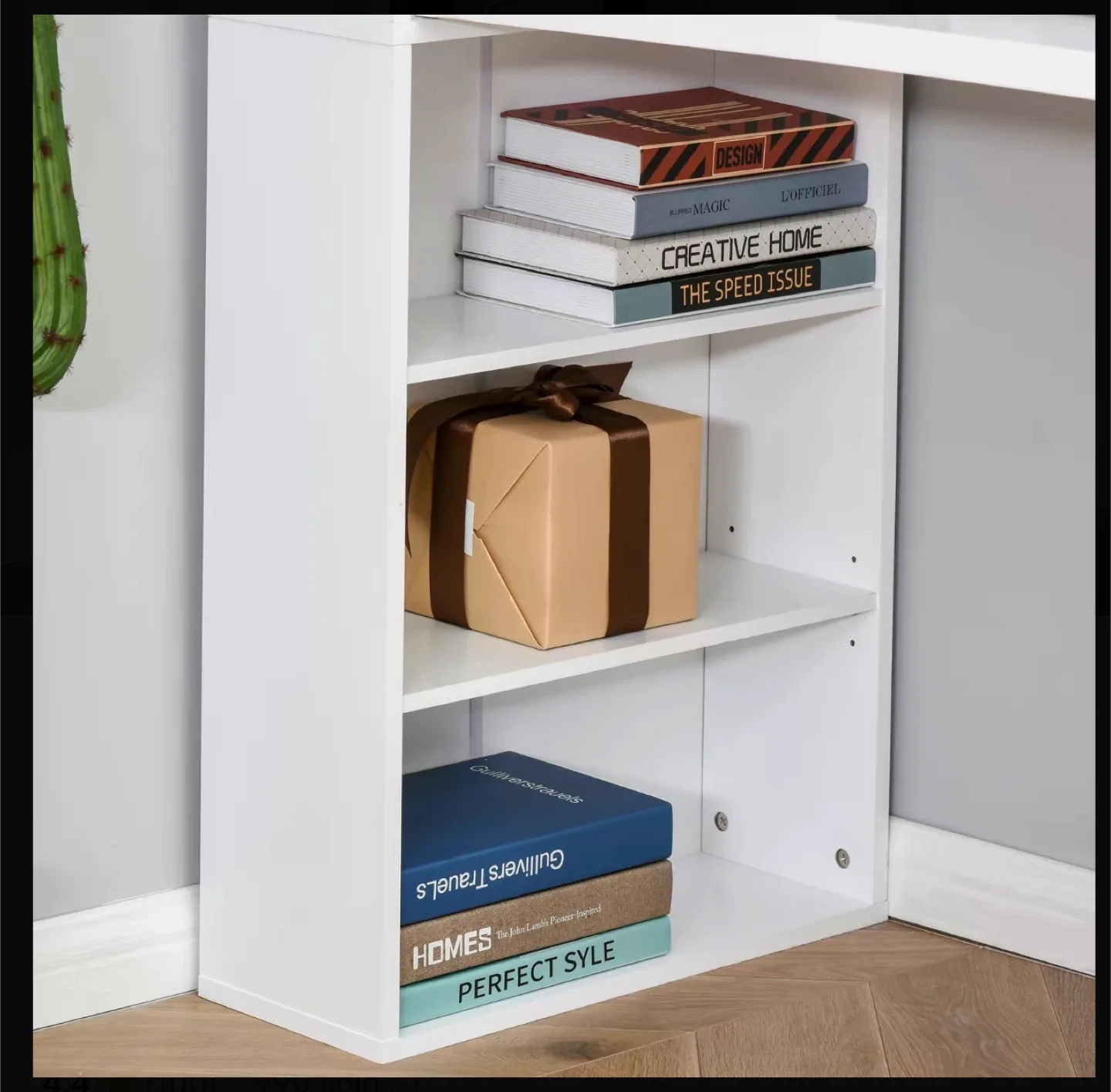 HOMCOM Fold-Out Convertible Wall Mount Desk image indicator(3)