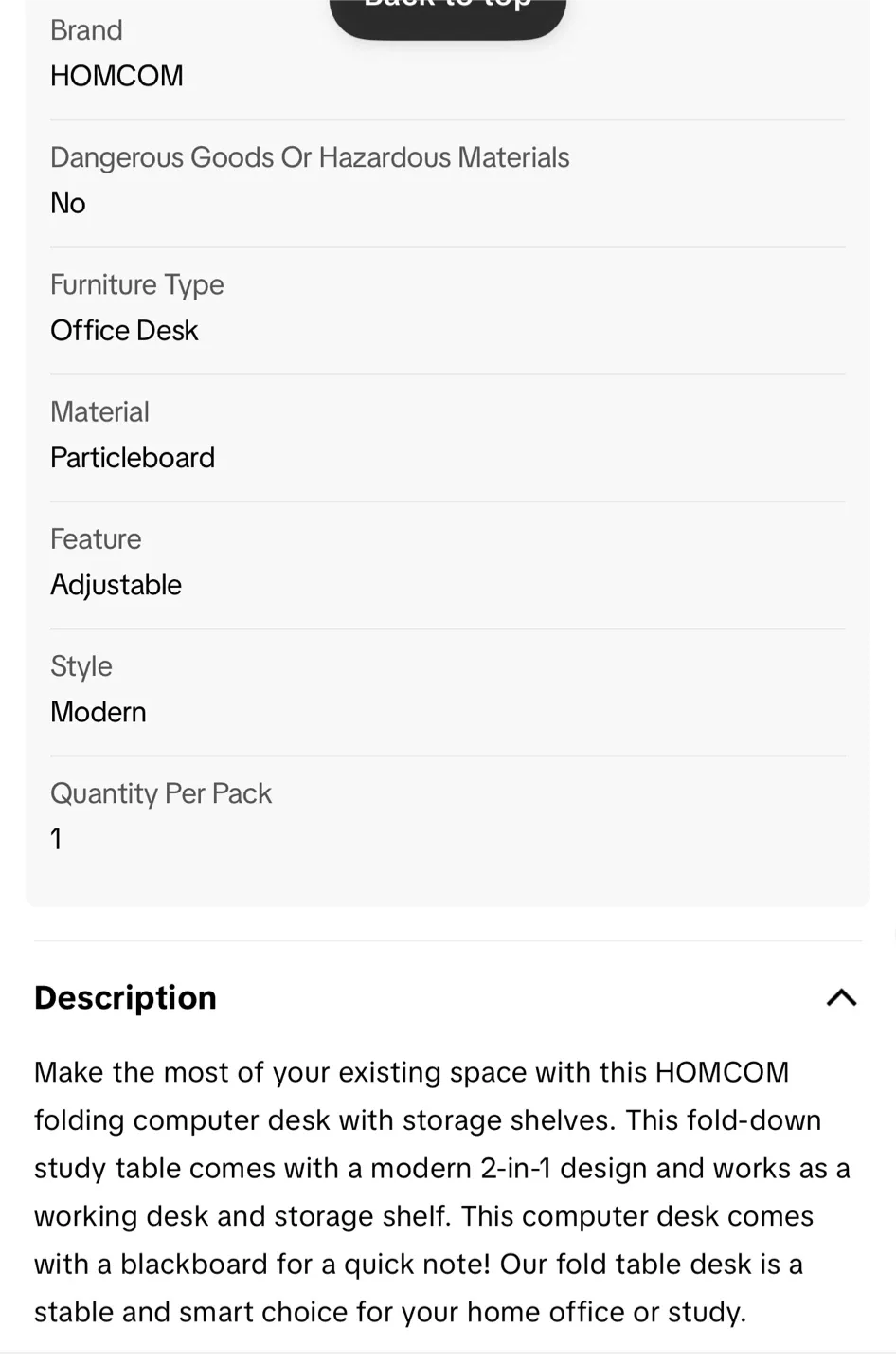 HOMCOM Fold-Out Convertible Wall Mount Desk image indicator(10)