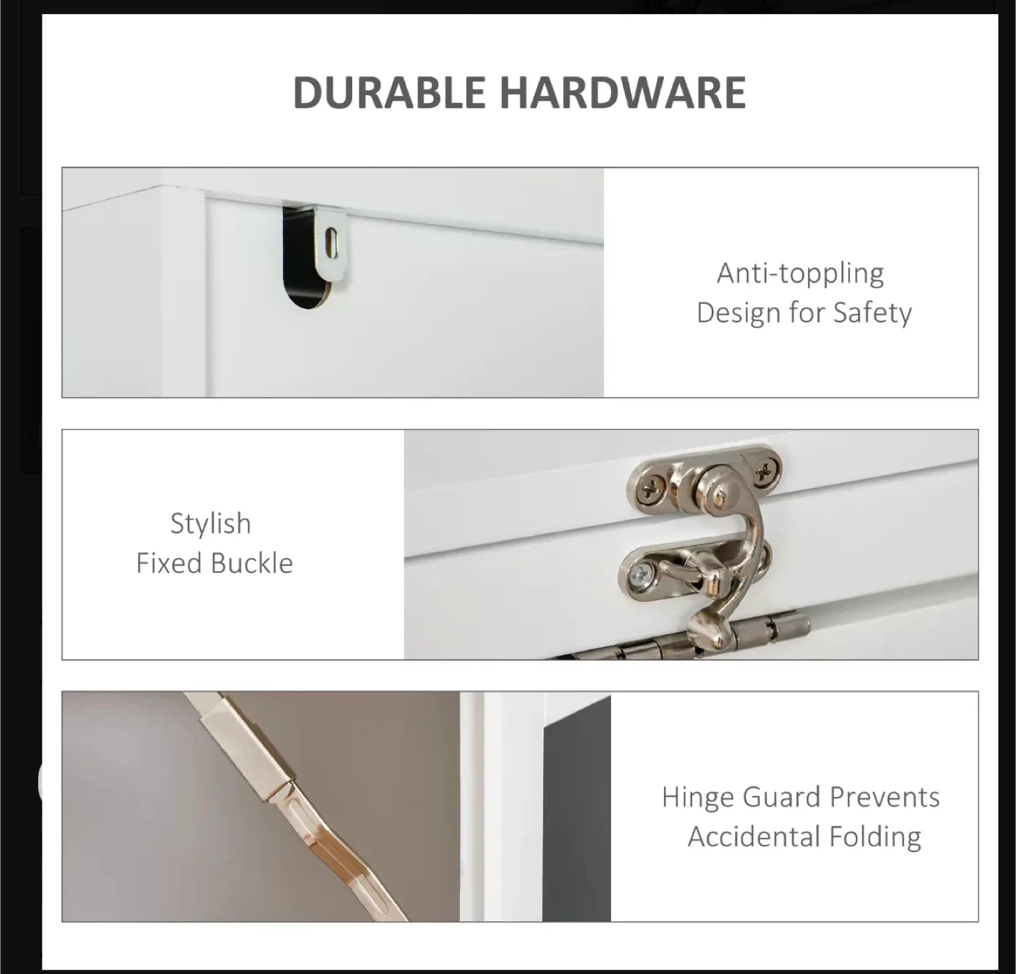 HOMCOM Fold-Out Convertible Wall Mount Desk image indicator(7)