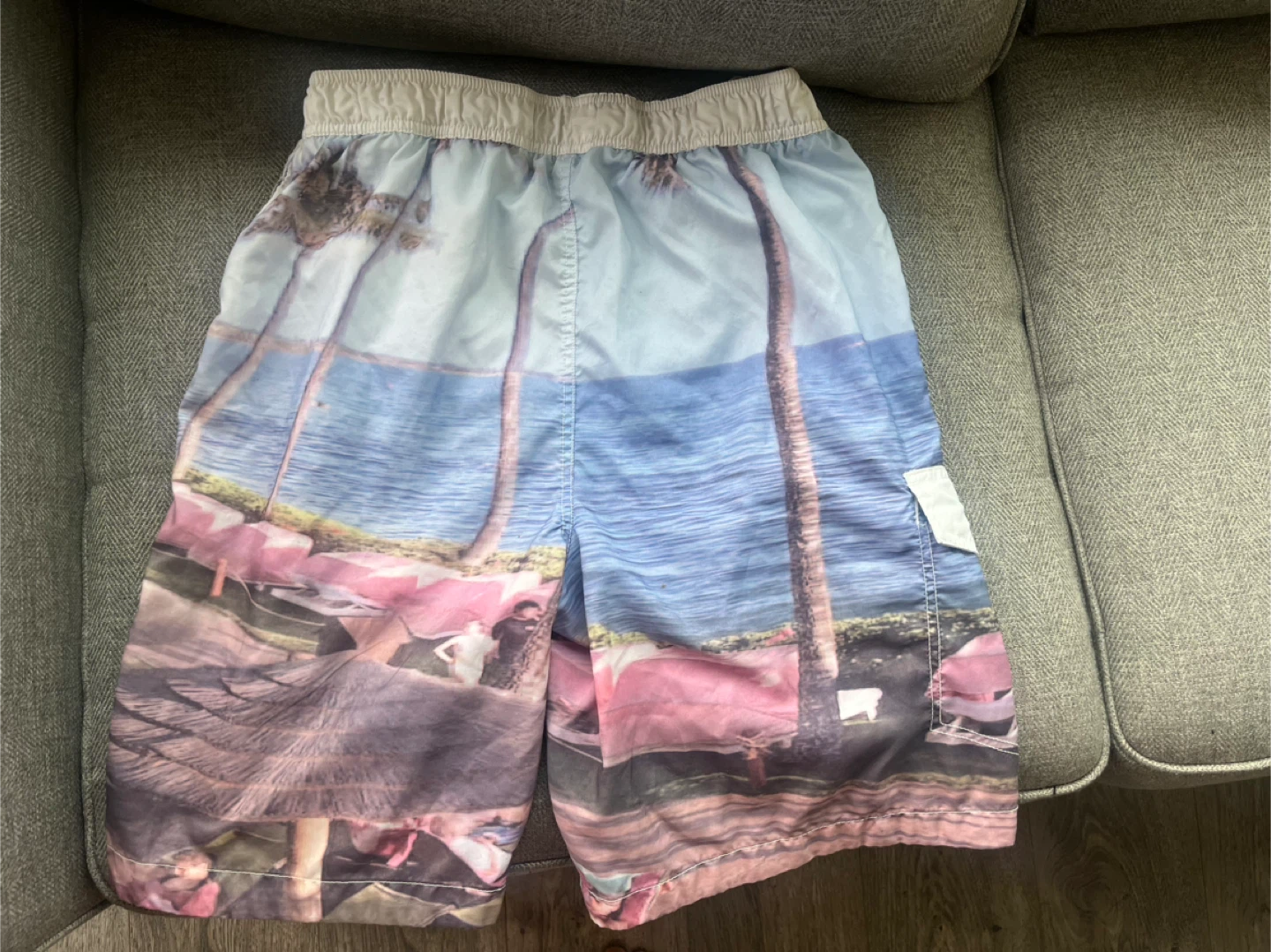 Mens M Swim Trunks - Beach Print - photo 3
