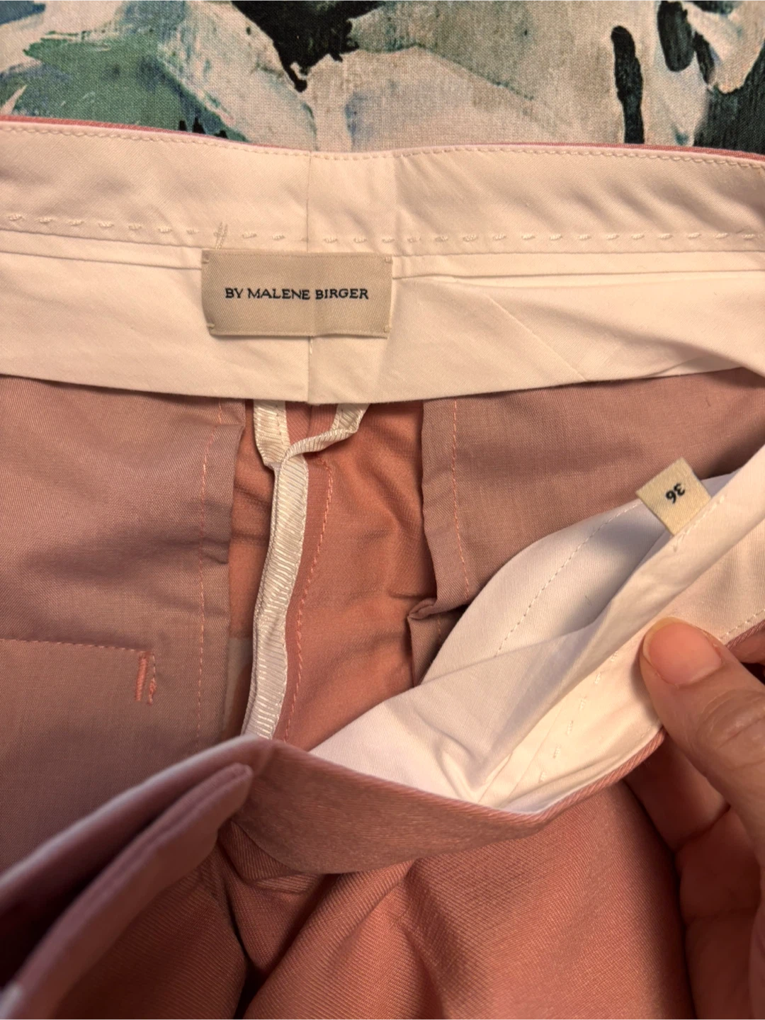 By Malene Birger Pink wool Trousers Size 36