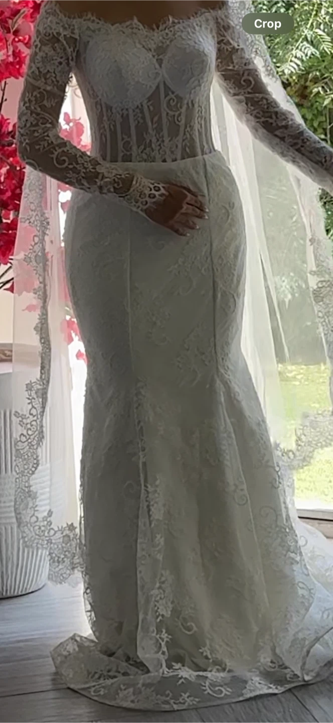 Wedding Dress - White Lace - photo 3
