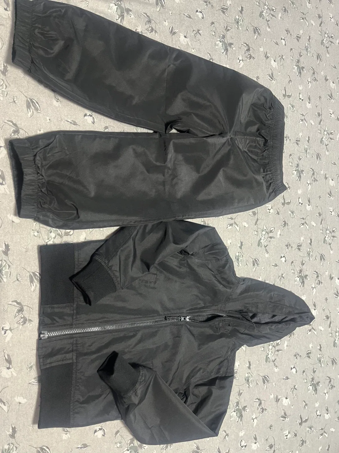 Kids Black Jacket and Pants Set