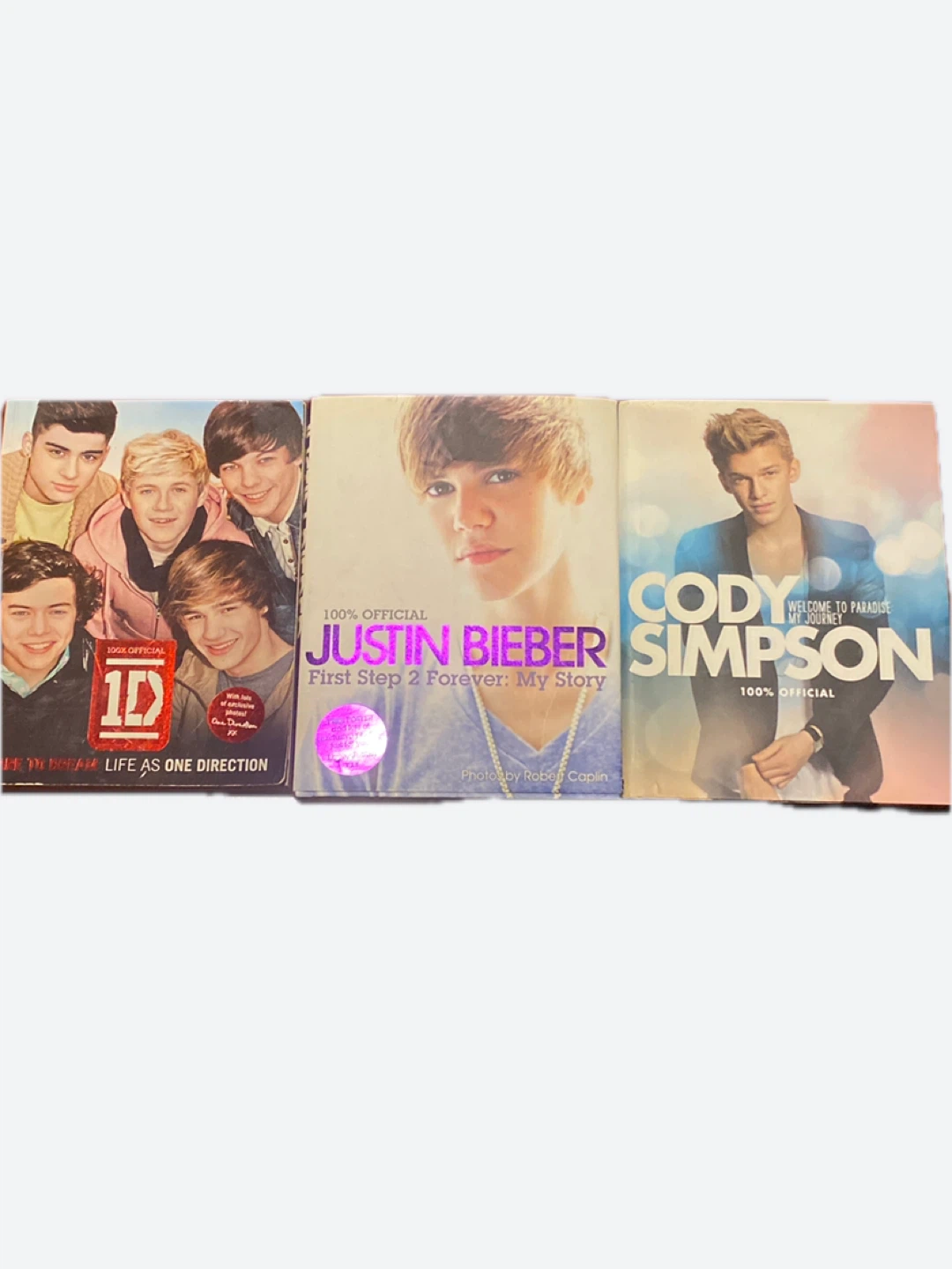 One Direction, Justin Bieber & Cody Simpson Books