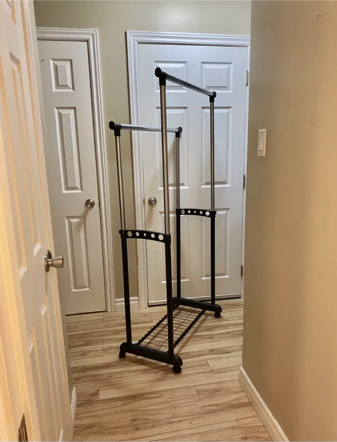Double Garment Rack
