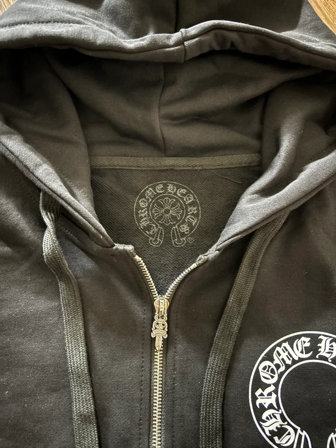 Chrome Hearts Black Zip-Up Hoodie image indicator(3)