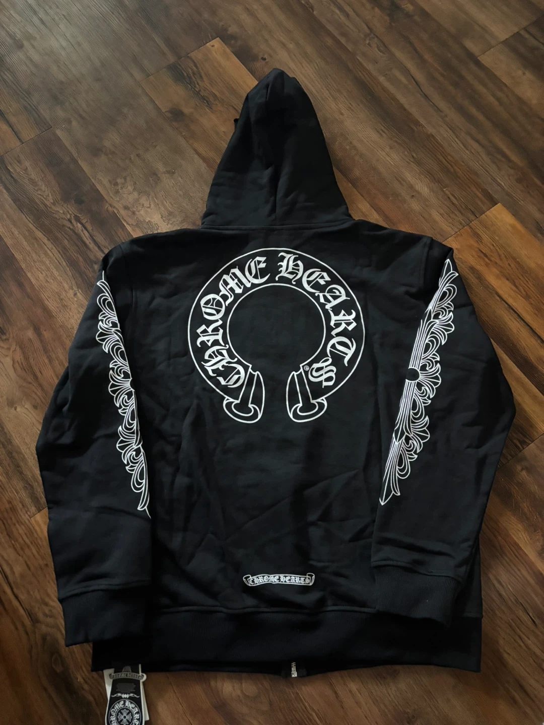 Chrome Hearts Black Zip-Up Hoodie - photo 2