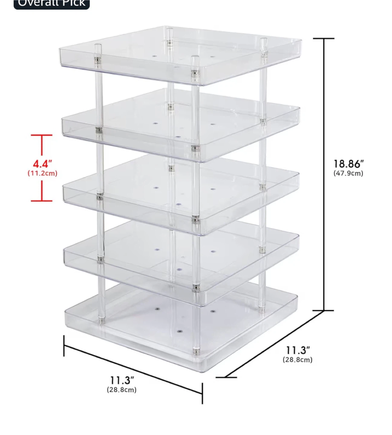 Acrylic Display Shelf - 5 Tier - photo 2