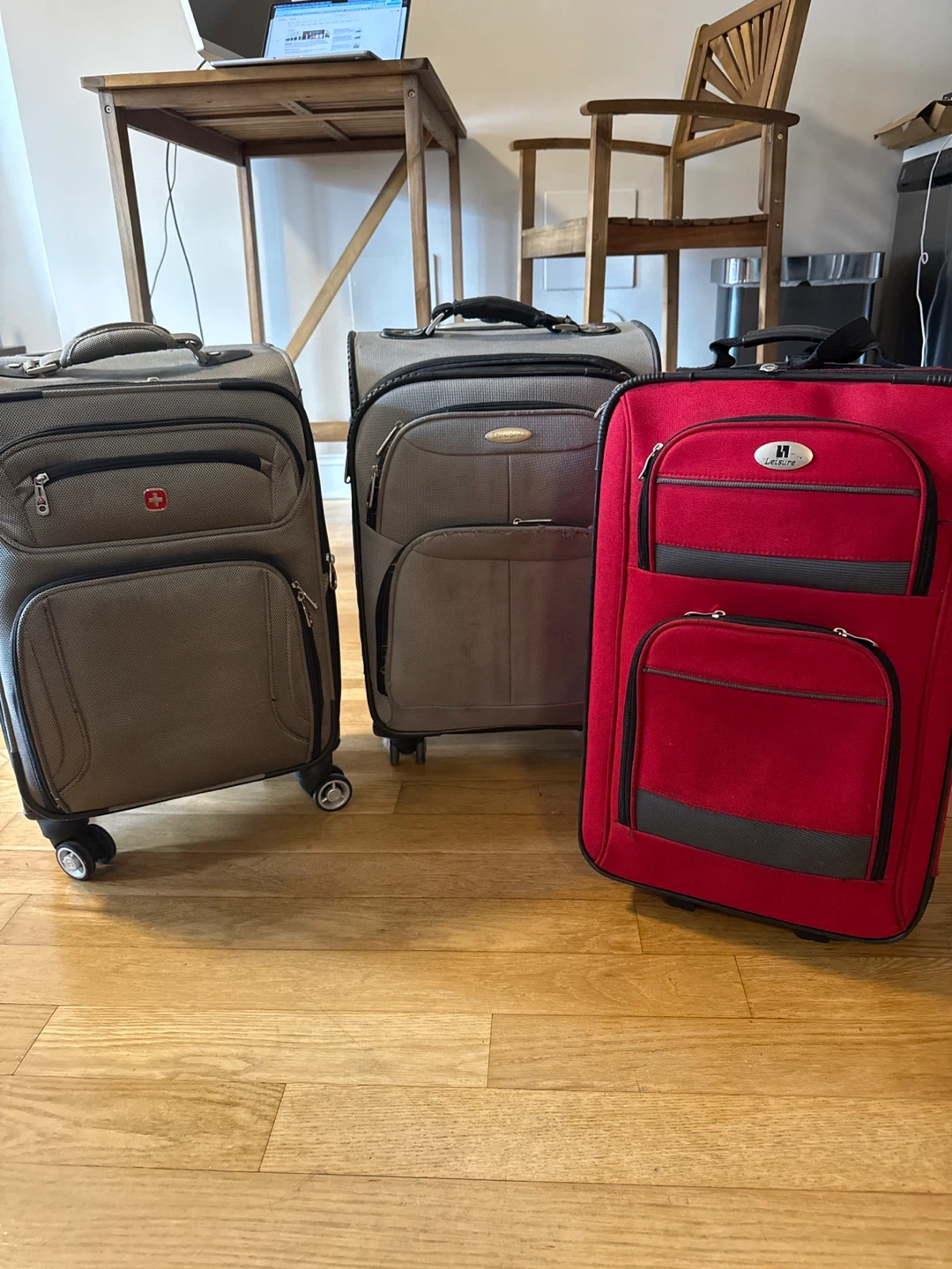 FREE - 3 carry-on suitcases