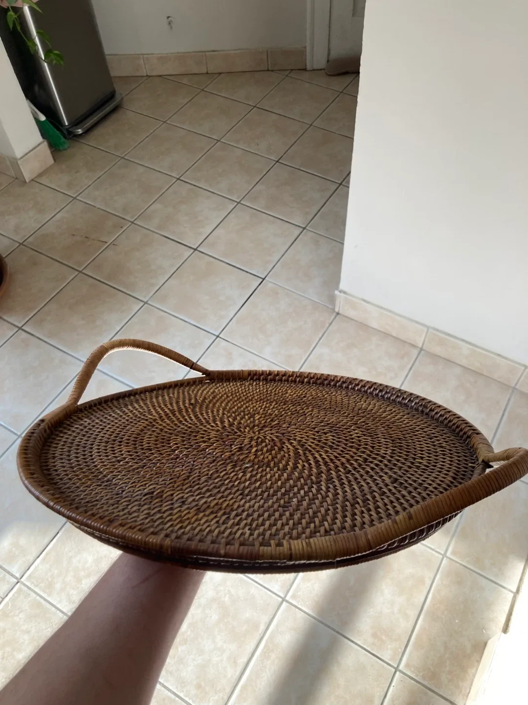 Woven Selections by Pampered Chef Rattan Tray image indicator(5)