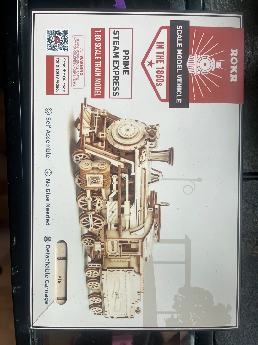 ROKR Prime Steam Express MC501 Wooden Model Kit