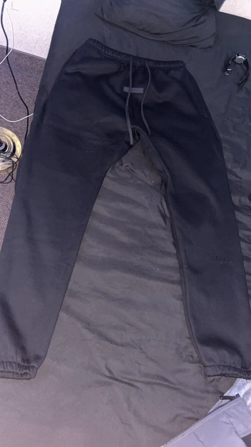Essentials Black Sweatpants image indicator(2)