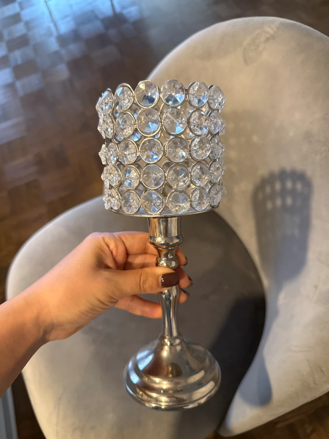 Crystal Candle Holders (Set of 2) - photo 2