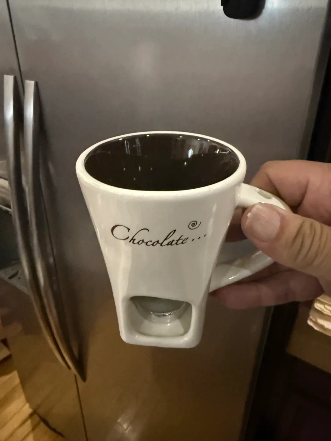 Chocolate Mug with Candle Holder image indicator(2)