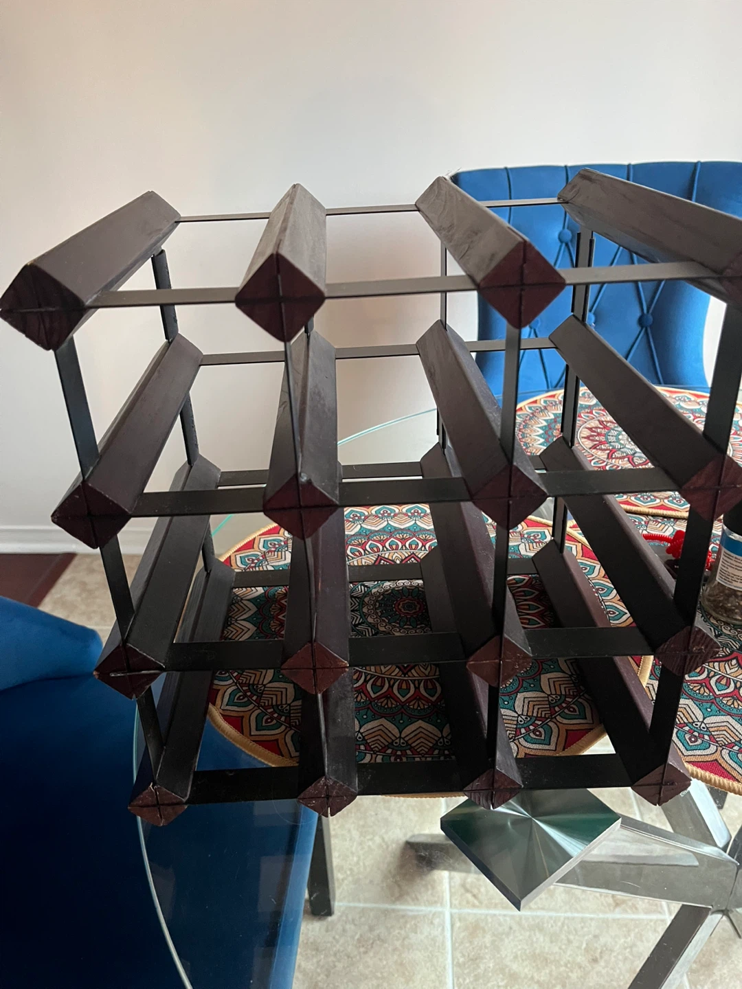 Wooden-look Wine Rack - photo 2