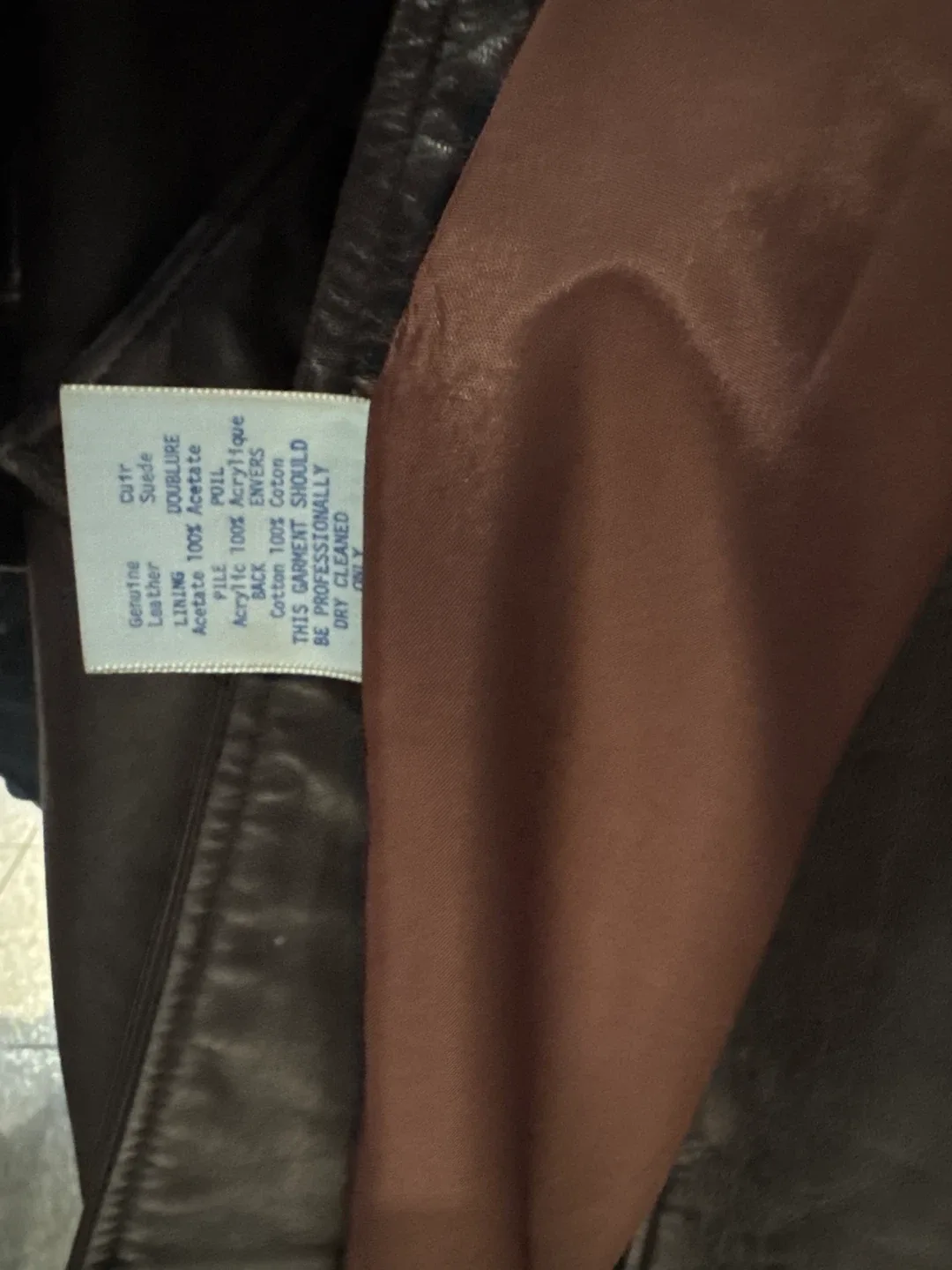 Olympic Brown Leather Coat image indicator(2)