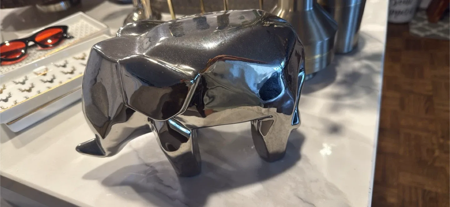 Silver Animal Figurine- Elephant thumbnail