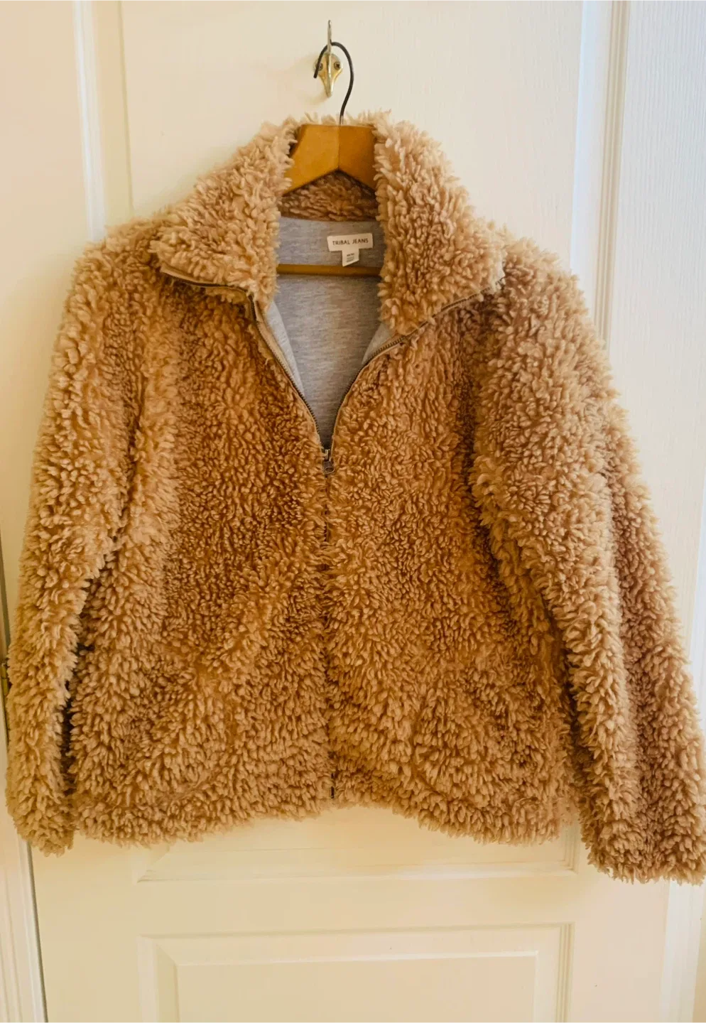 Tribal Jeans Teddy Faux Fur Zip Up Jacket image indicator(2)