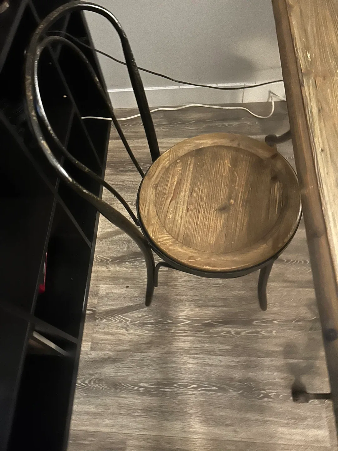 Rustic Wood Dining Table with Chairs image indicator(5)