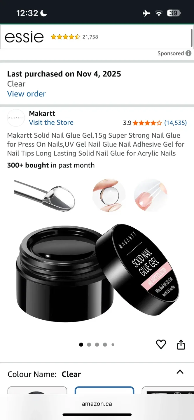 🥕 Makartt Solid Nail Glue Gel - Clear thumbnail