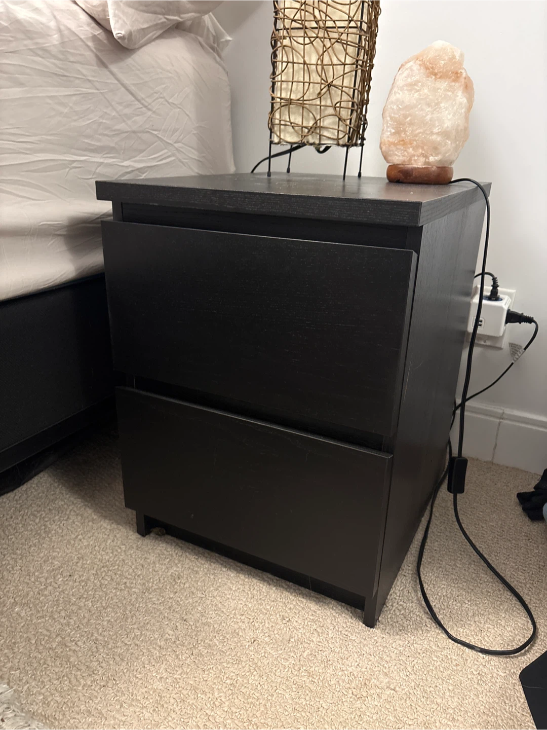 Two IKEA Malm Black-Brown Dressers & two Nightstand - photo 2