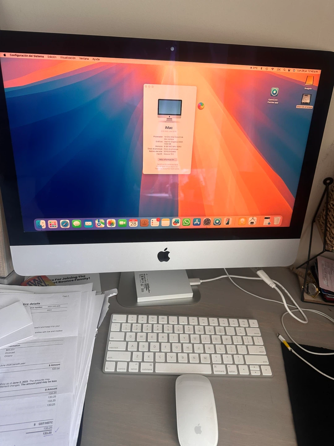 iMac - 21.5”- late 2016 macOS update