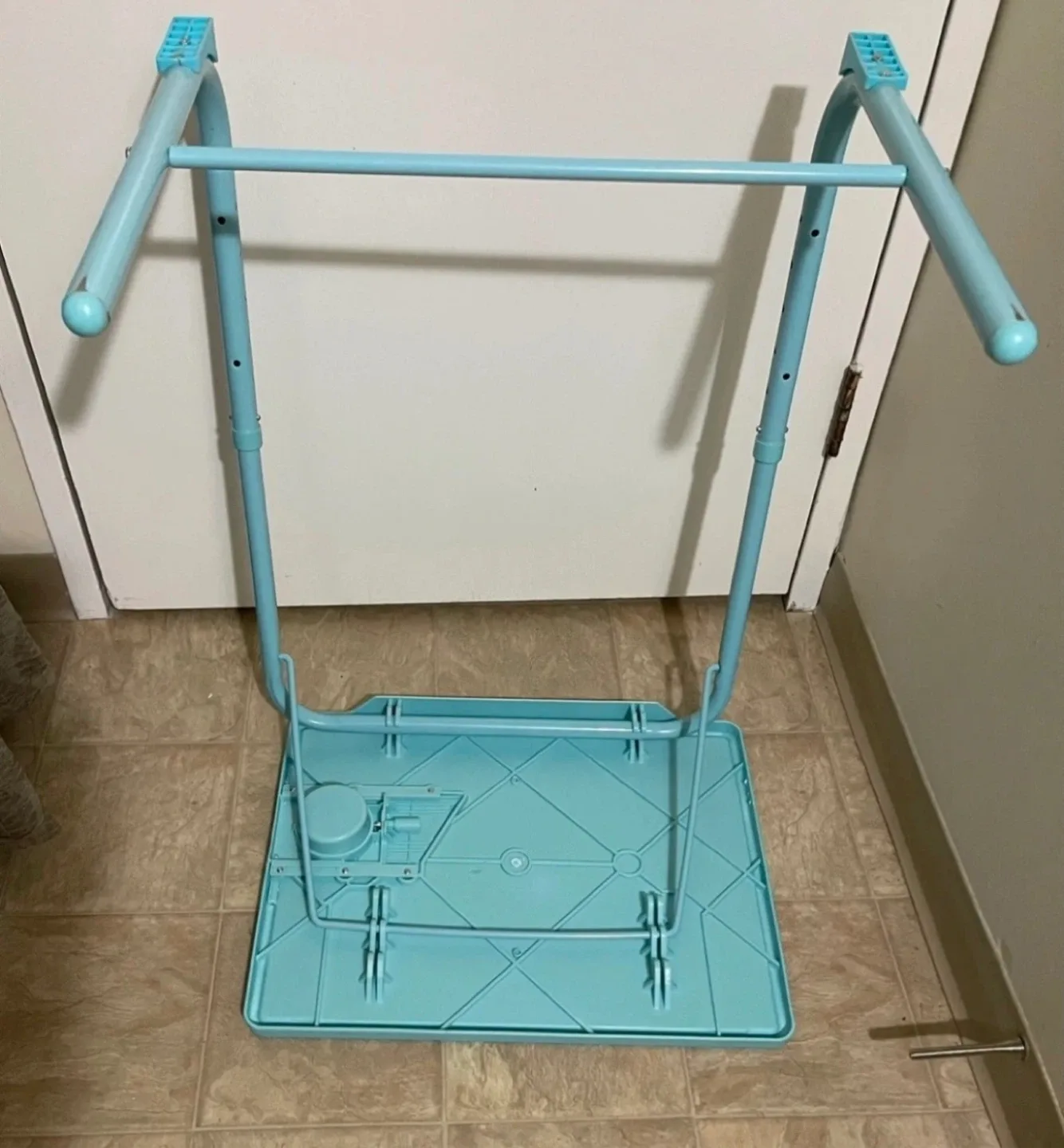 Lap Desk / TV Tray Table, with Built-in Cup Holder - Aqua / Blue image indicator(5)