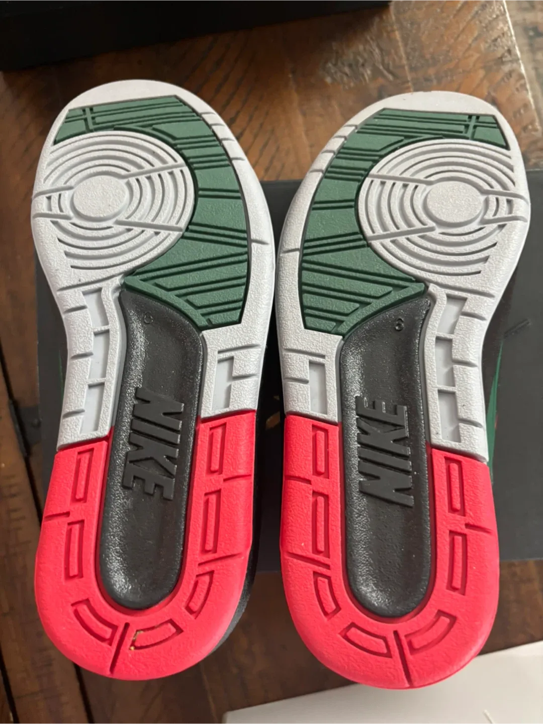 Air Jordan 2 Retro Low GS Black/Red Size 6Y image indicator(5)