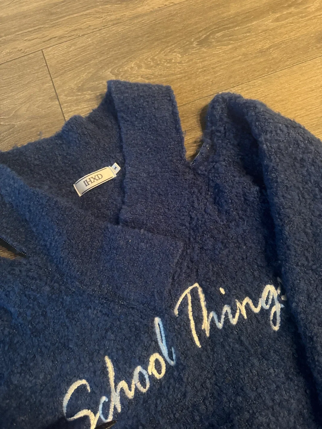 IHXD 'School Thing' Blue Sweater - Size M image indicator(2)