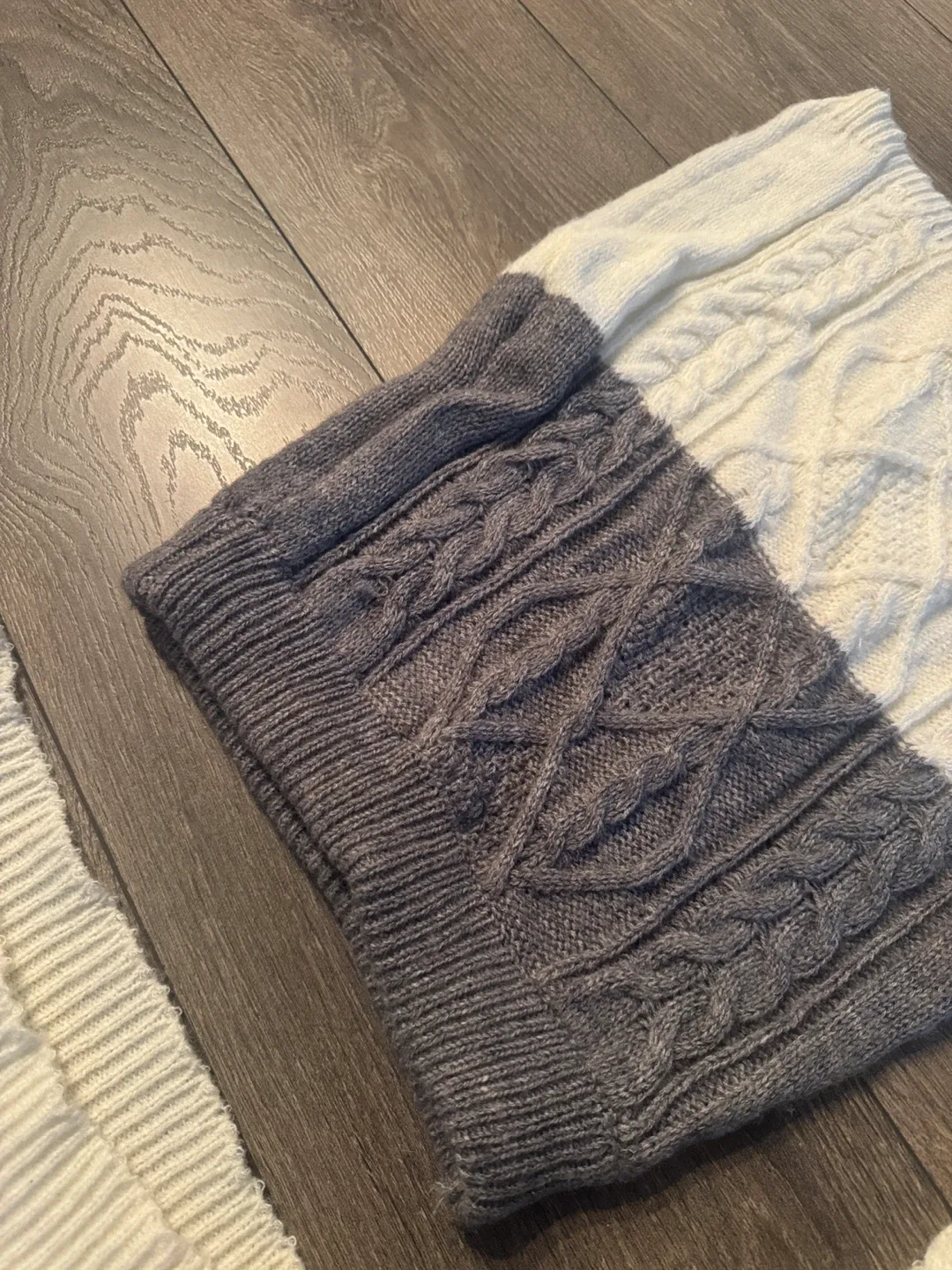 ALI Fashion Wardrobe Grey & White Knit Set image indicator(3)