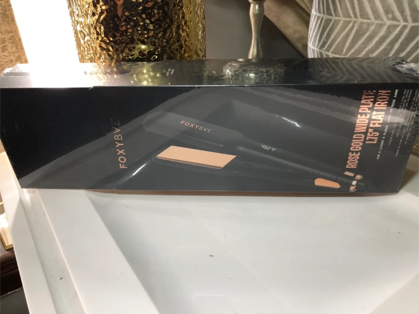 FoxyBae Rose Gold Wide Plate 1.75" Flat Iron - NEW! thumbnail