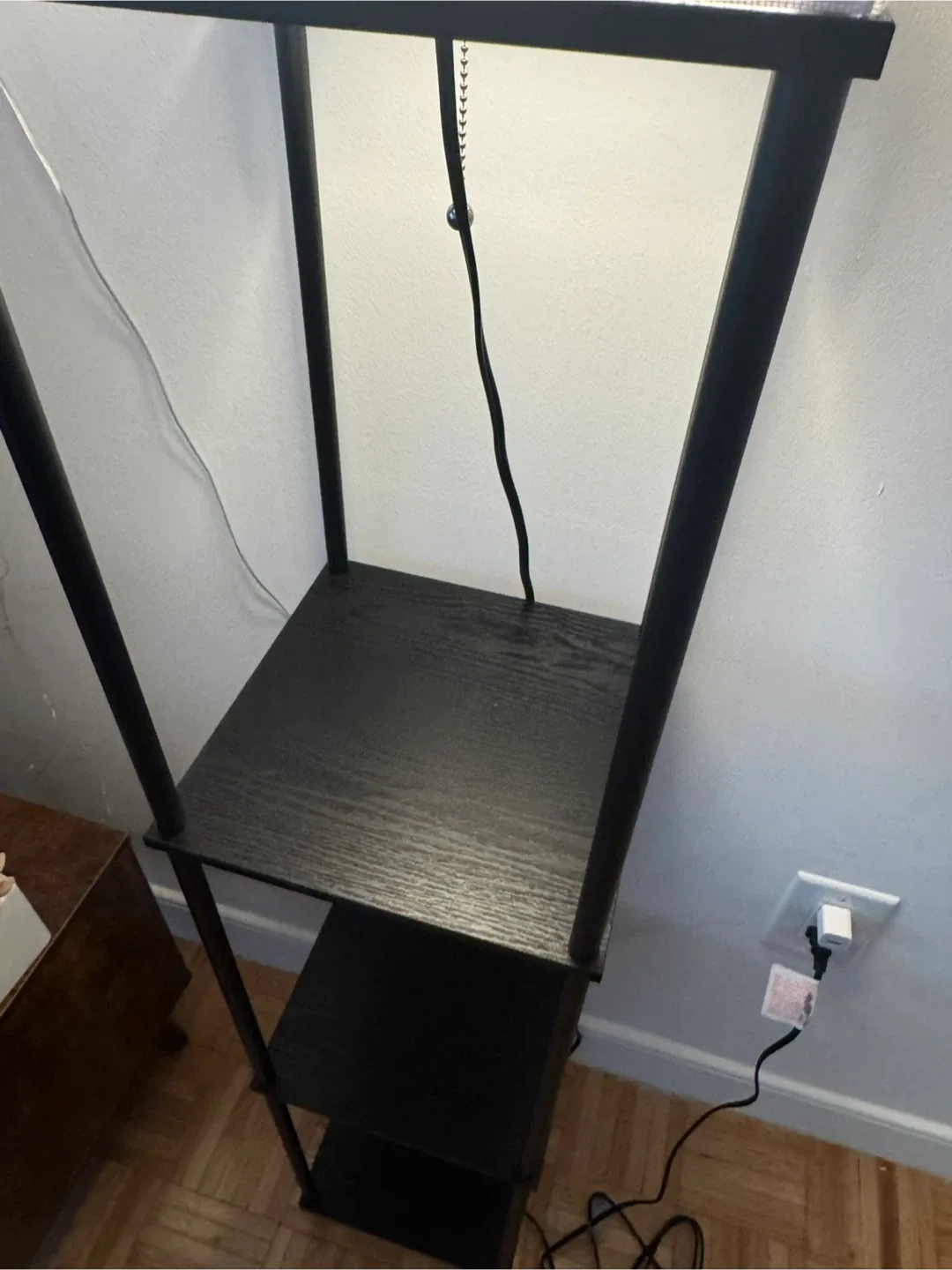 Floor Lamp with Shelves + Bulb image indicator(2)