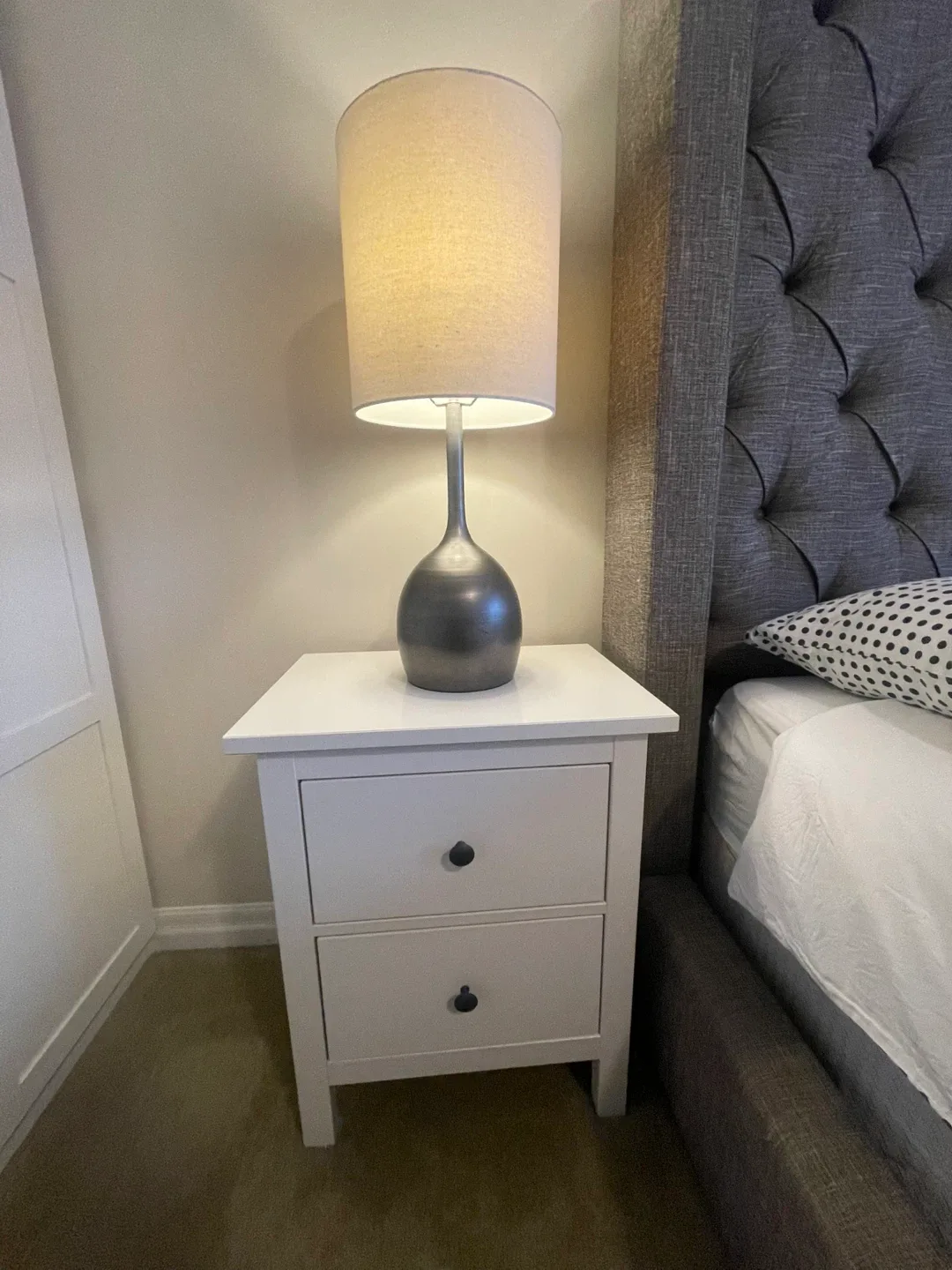 IKEA Two White Night-Tables & White Dresser image indicator(3)