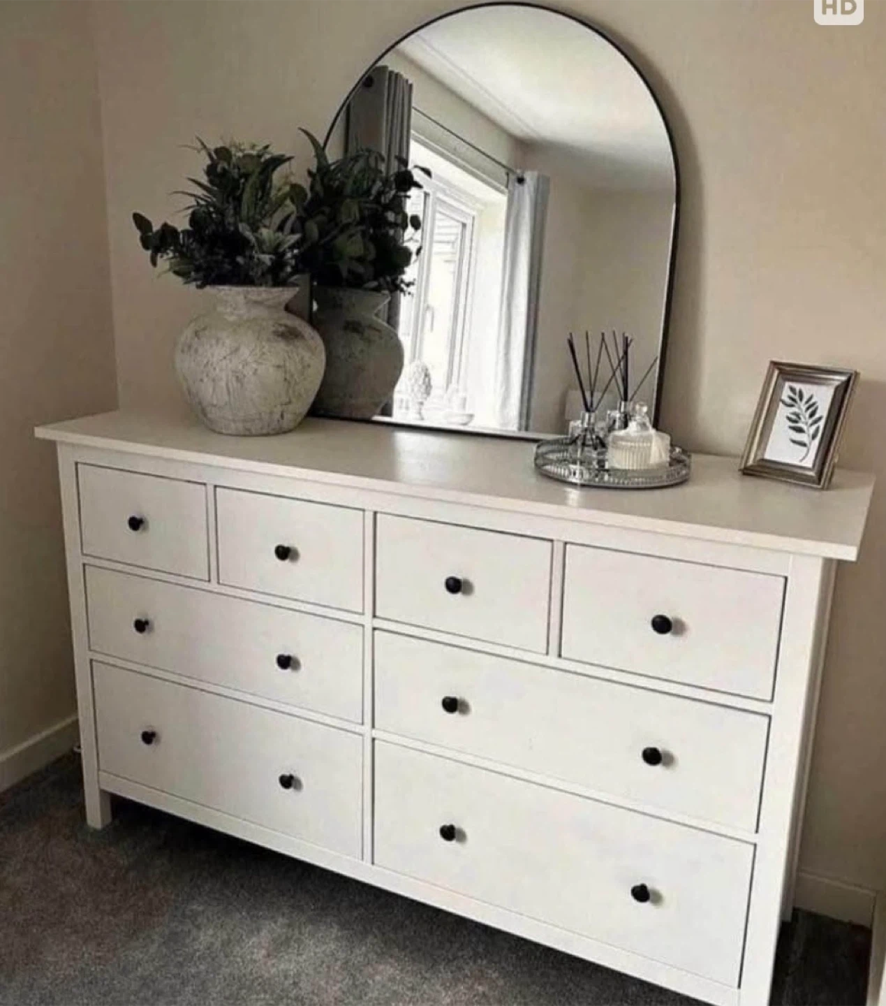 IKEA Two White Night-Tables & White Dresser