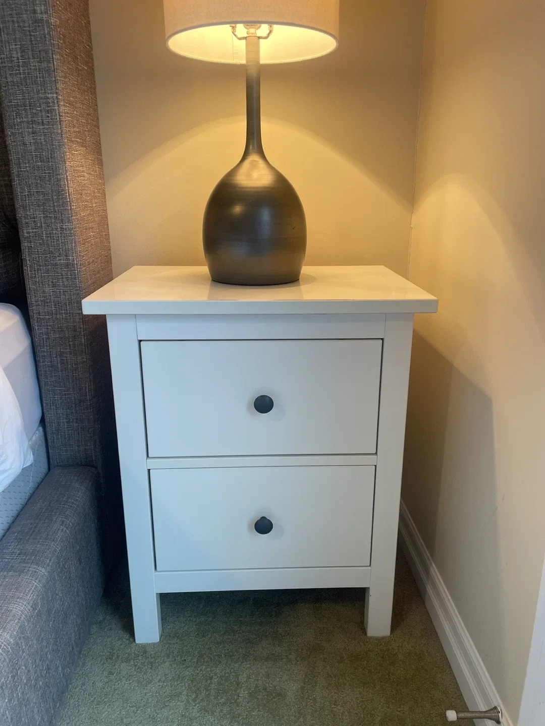 IKEA Two White Night-Tables & White Dresser image indicator(4)