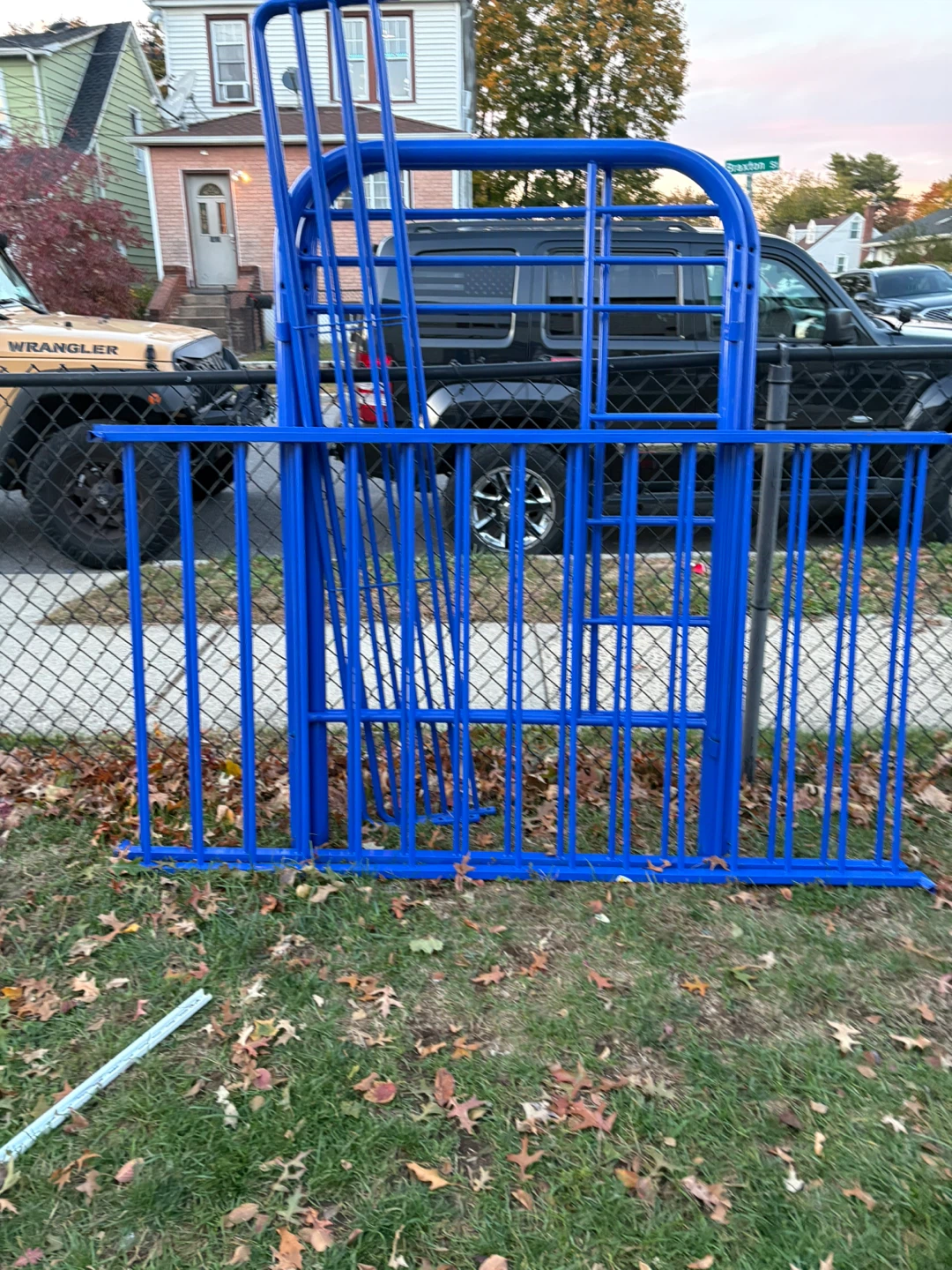 Blue Metal Fence Panels - photo 2