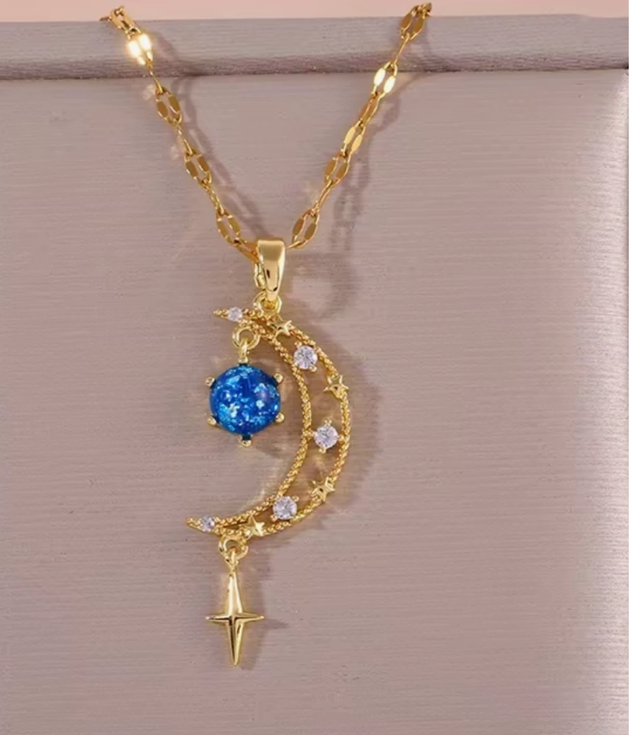 18 k gold plated necklace $22