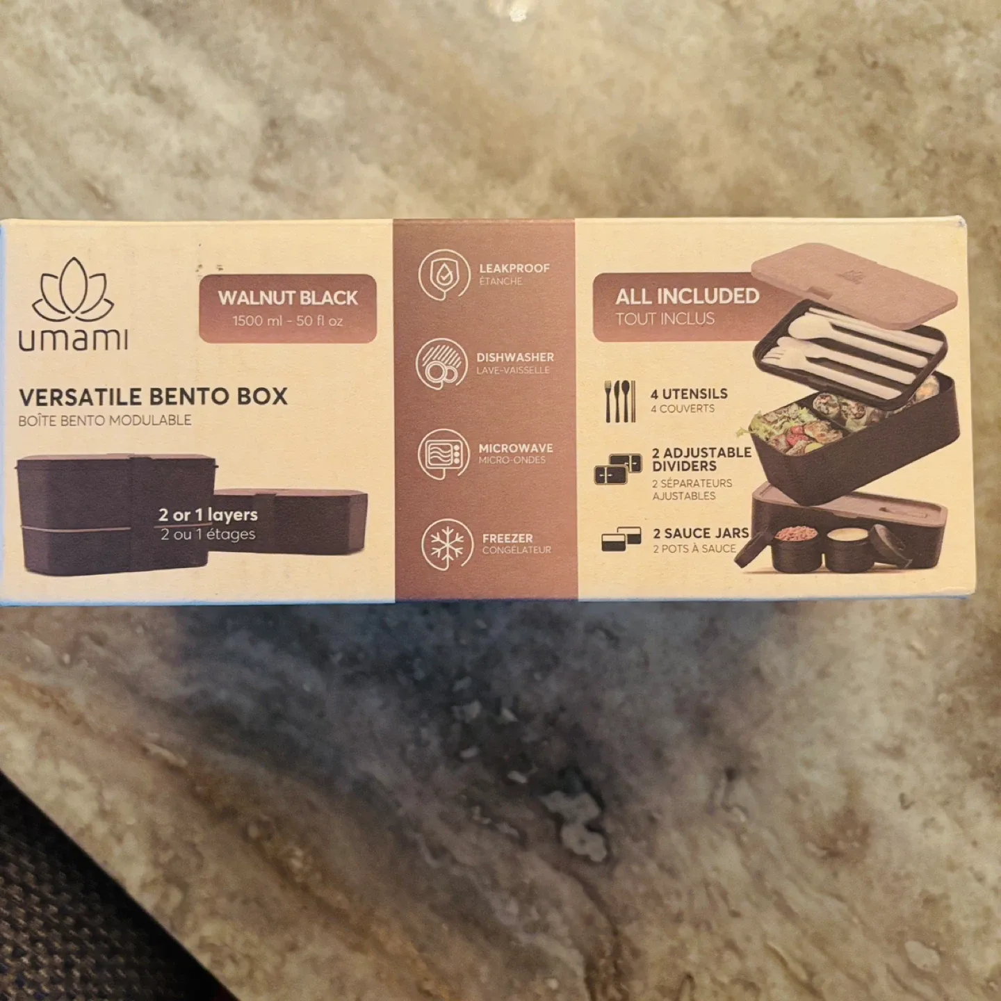 *New* $100 Umami Premium Walnut Bento Lunch Box image indicator(4)